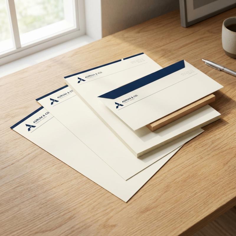 Branded Letterhead and Envelope Set
