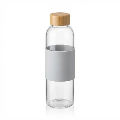Glass Water Bottle with Bamboo Lid