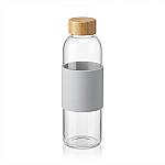 Glass Water Bottle with Bamboo Lid