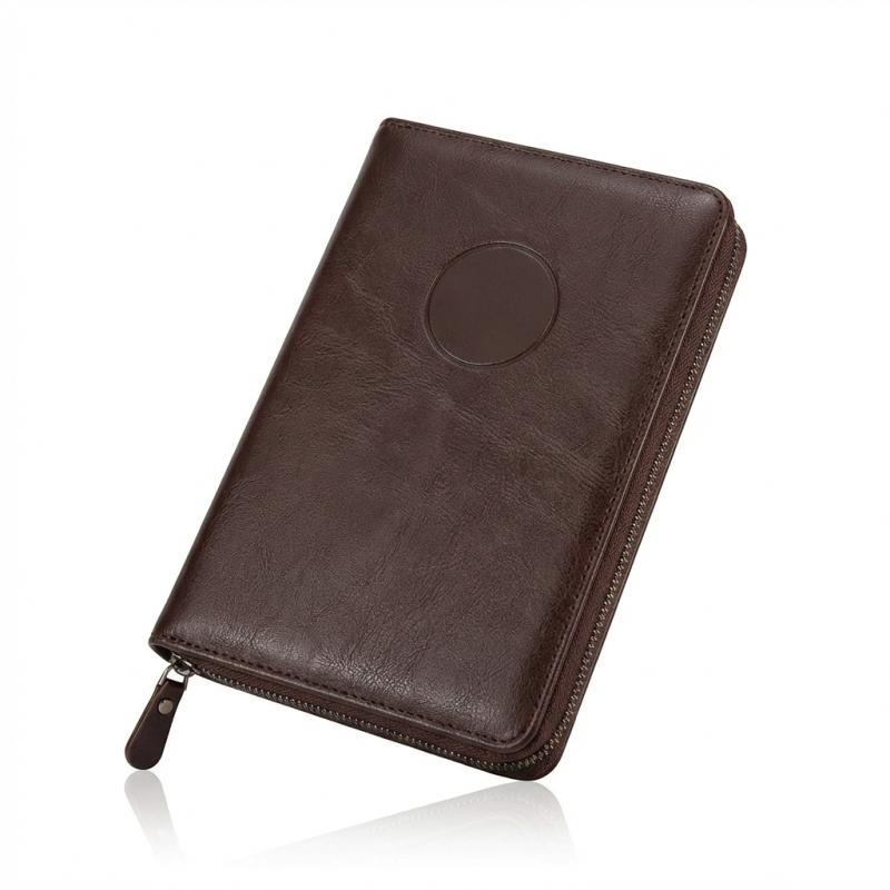 Executive Leather Journal — Zippered