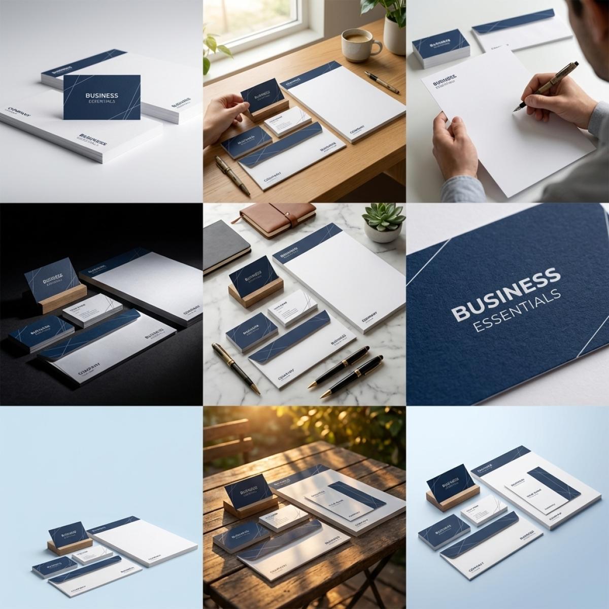 Business Print Essentials Bundle — Closeup of business card quality and paper texture