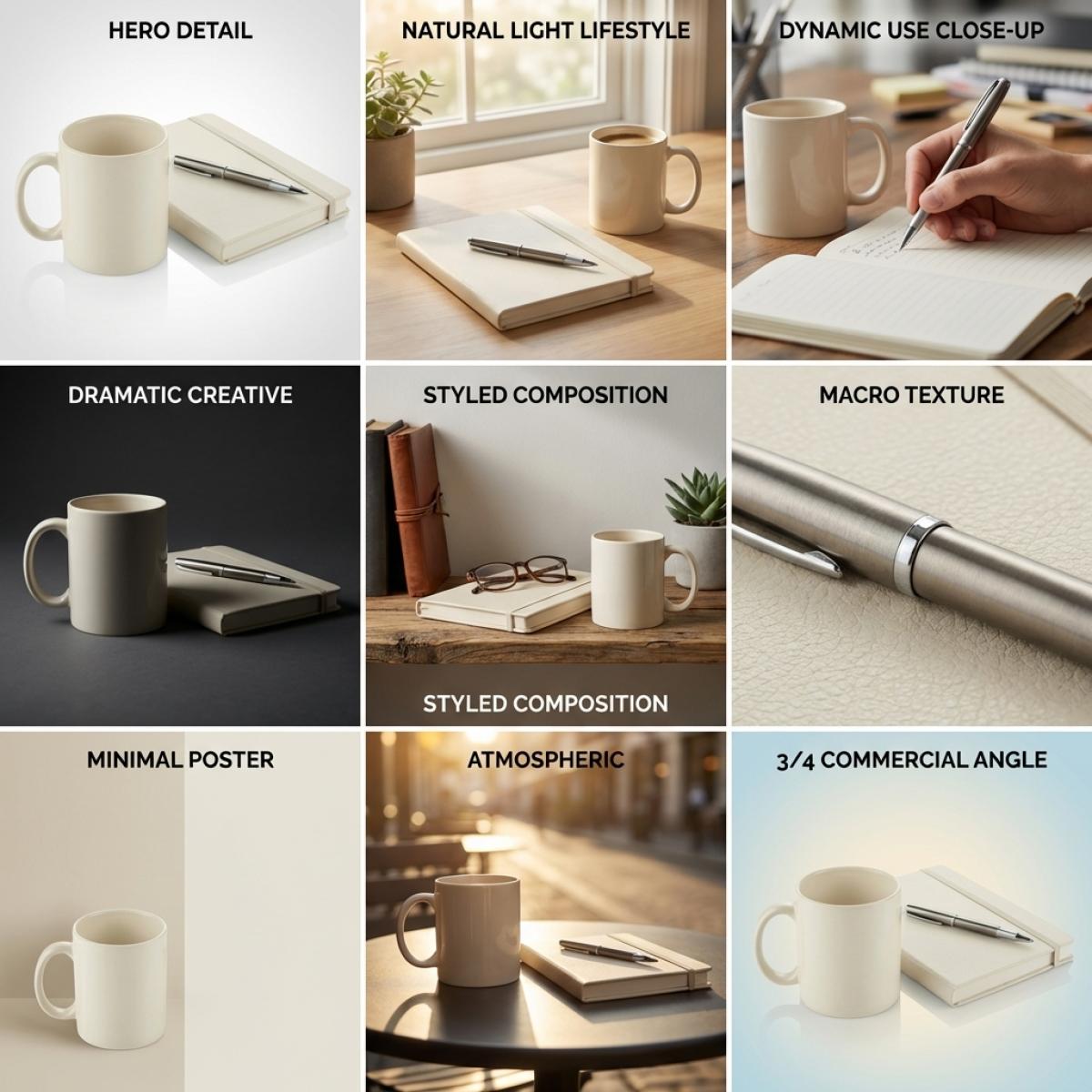 Branded Desk Essentials Kit — Corporate gift box opened showing all kit items