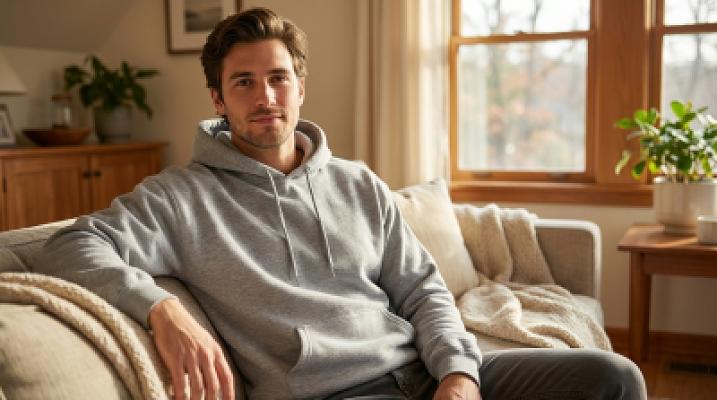 Custom Fleece Pullover Hoodie — alternate view