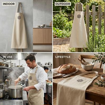 Custom Branded Chef Apron — alternate view