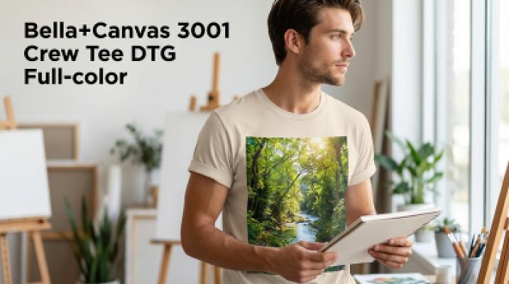 DTG Full-Color Print Tee — alternate view