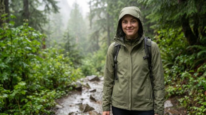 Lightweight Rain Jacket — Packable — alternate view