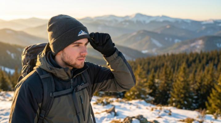 Embroidered Beanie — Cuffed — alternate view