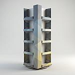 Rotating Floor Display — 4 Sided
