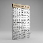 Pegboard Display Hook Set