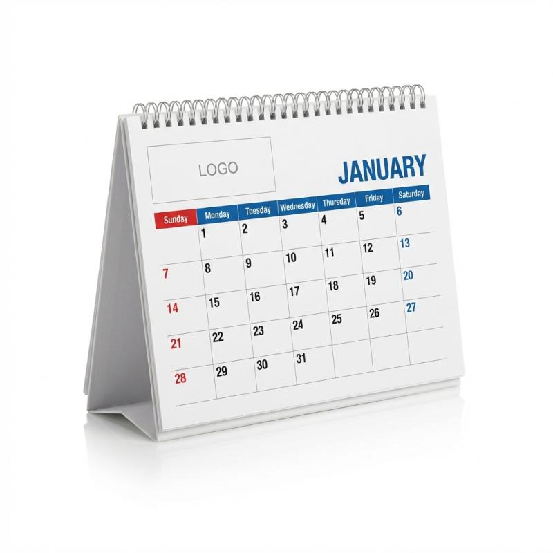 Branded Desk Calendar — 12 Month