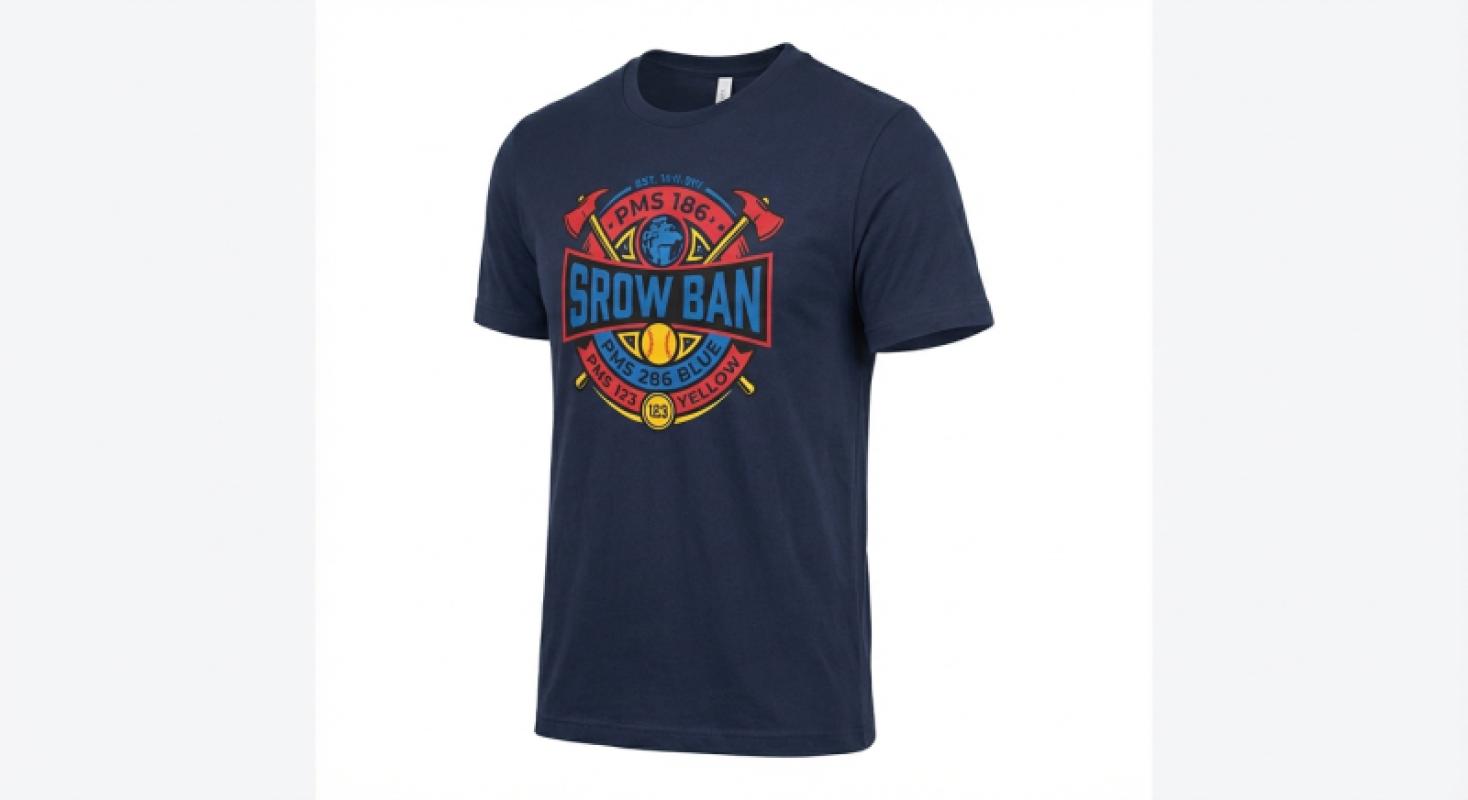 Custom Screen-Printed Crew Neck T-Shirt