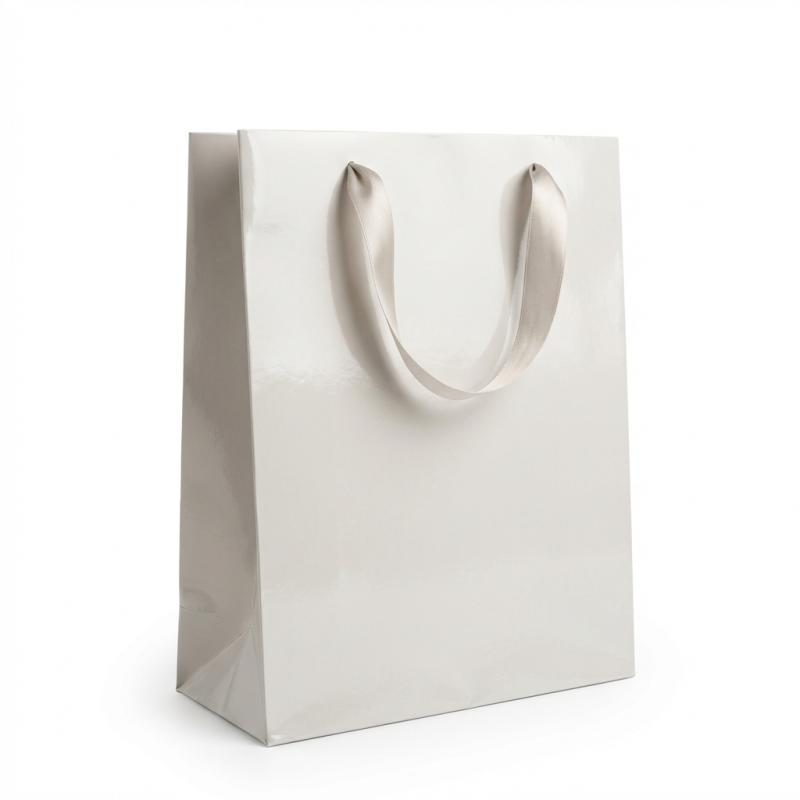 Glossy Gift Bag with Ribbon Handles