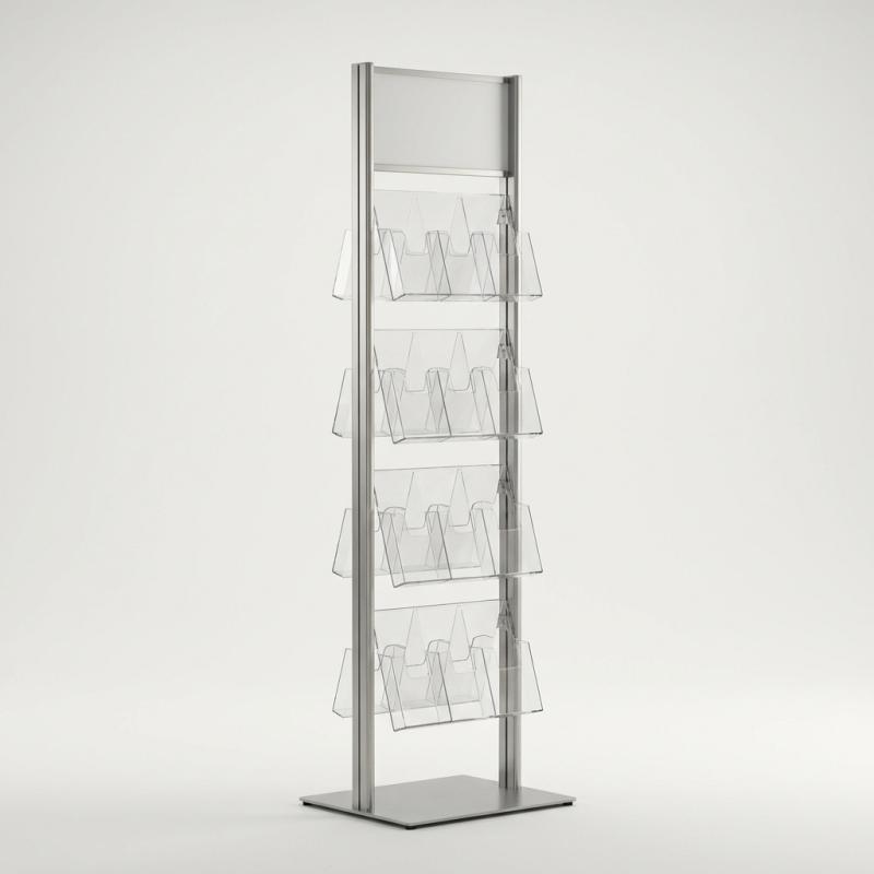 Literature Holder Stand — Tri-Fold