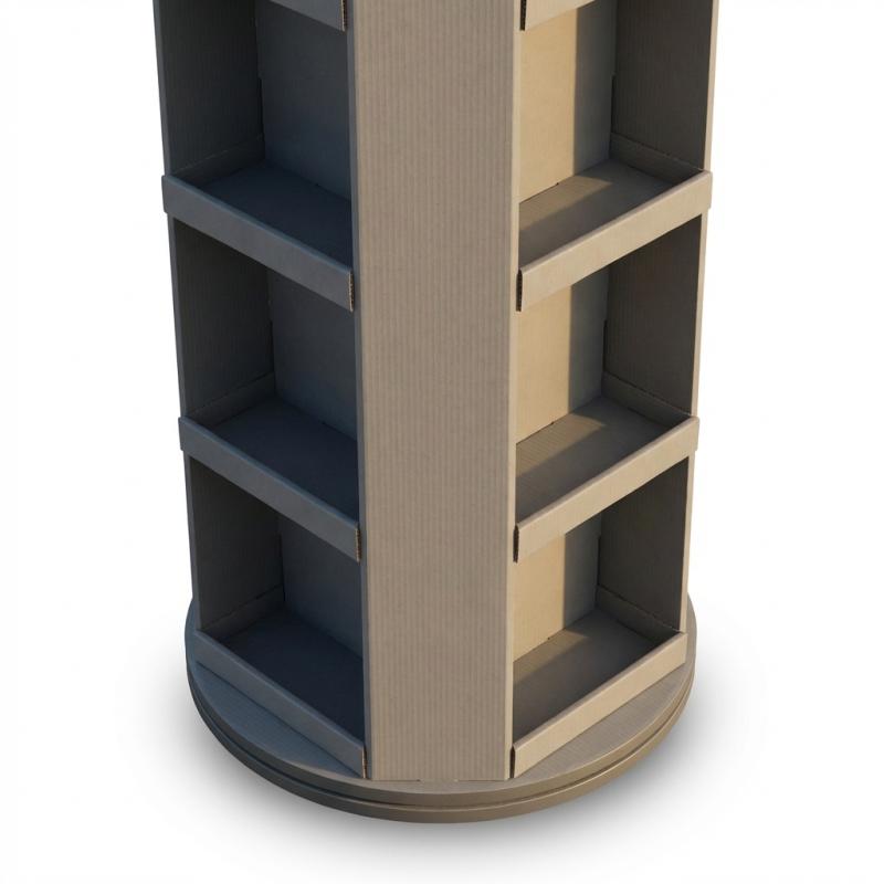 Rotating Floor Display — 4 Sided