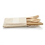 Bamboo Utensil Set with Logo