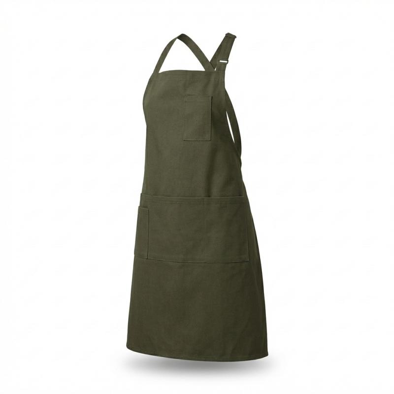 Barista Bib Apron — Full Length