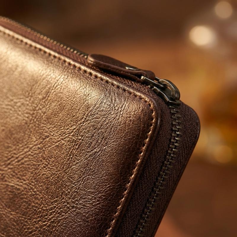 Executive Leather Journal — Zippered