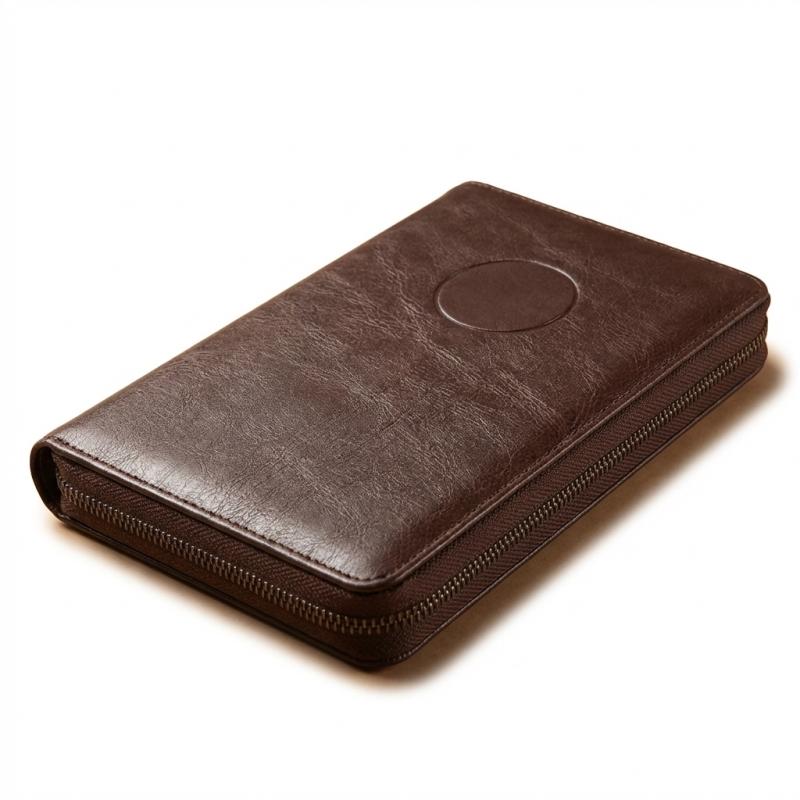 Executive Leather Journal — Zippered